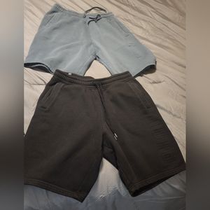 Two Pair Puma Men's Embossed Logo Fleece Shorts